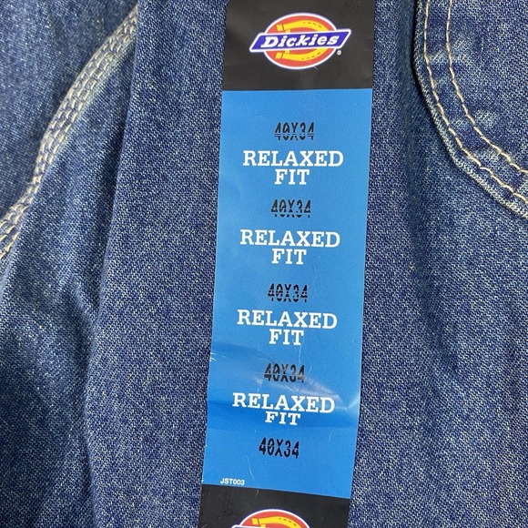 Dickies Men's Size 40X34 Relaxed Fit Straight Leg Carpenter Jeans Blue - Picture 14 of 16
